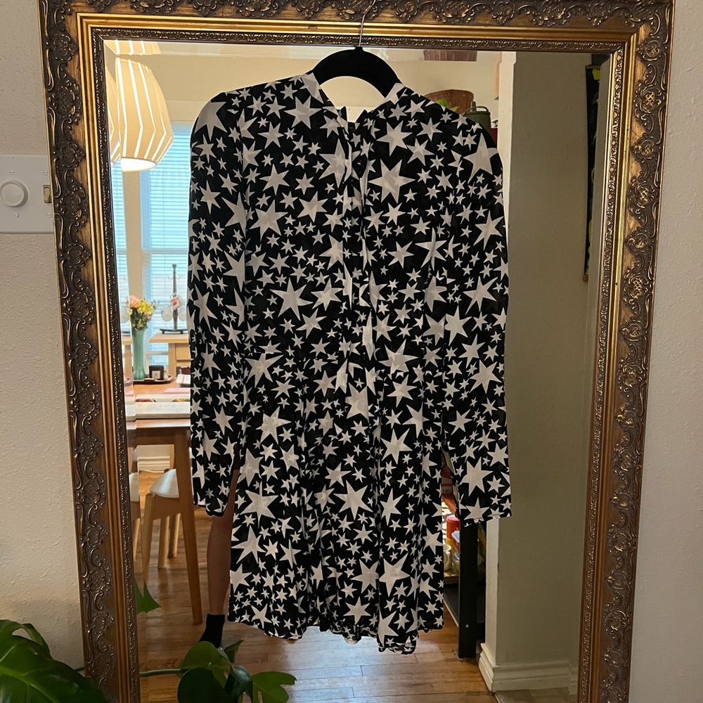 Reformation star print dress